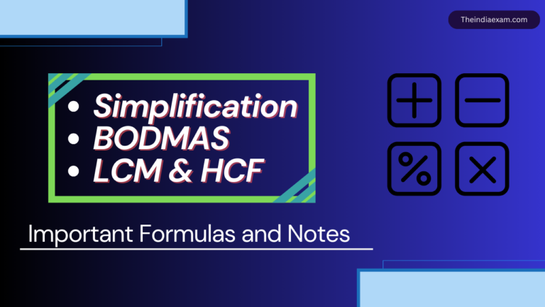 Simplification & BODMAS